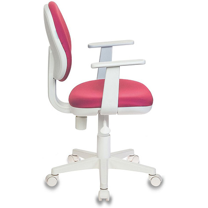 Кресло для детей "Бюрократ CH-W356AXSN", ткань, пластик, розовый  - 3