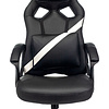 Кресло игровое "Zombie DRIVER", экокожа, пластик, черный, белый - 5