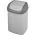 Урна для мусора 14л, пластик, с крышкой, серый