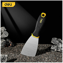Шпатель нержавеющий Deli YS EDL-HD2-5, 63 мм, ручка 2K, черный, желтый