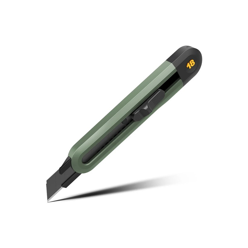 Нож универсальный "Deli Home", 18 мм, зелёный