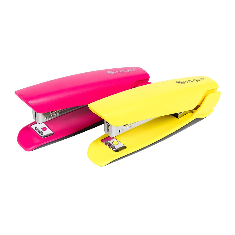 Скобосшиватель "Nowa-10/S", №10, 15 листов, розовый - 4