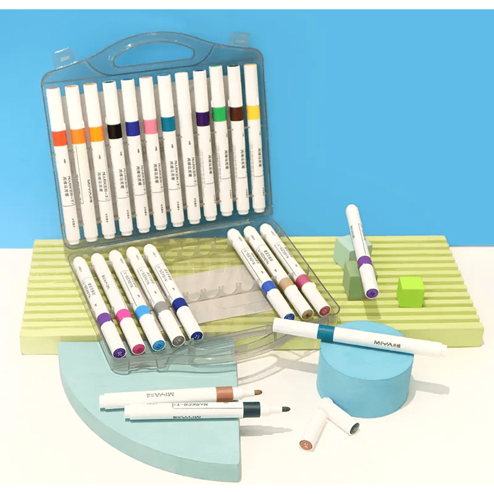 Маркеры художественные для скетчинга "Himi Miya", акриловые, набор, 12 цветов - 4