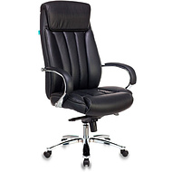 Кресло для руководителя Бюрократ T-9922SL, кожа, металл, черный