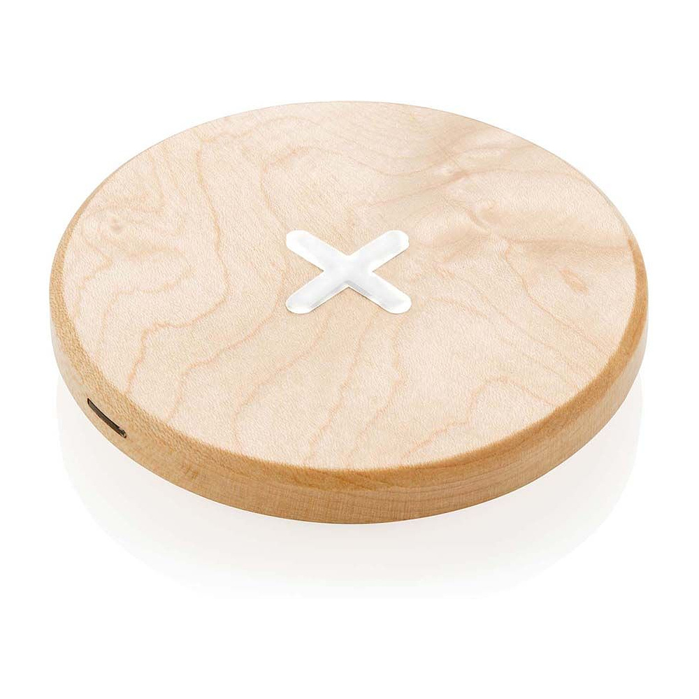 Зарядное устройство (индуктивное) "Wood" беспроводное, коричневый