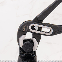 Клещи переставные "Deli", 250 мм, красный, черный