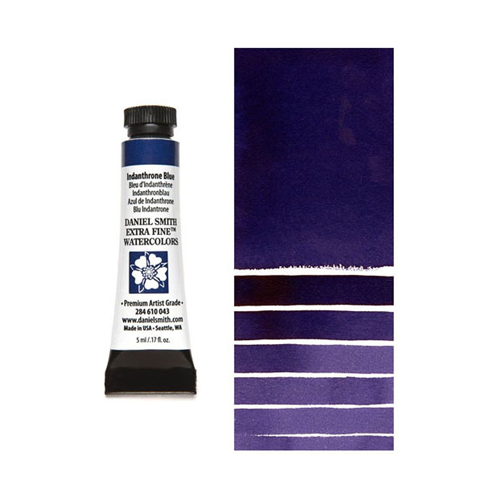Краски акварельные "Daniel Smith", индатреновый синий, 5 мл, туба