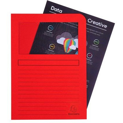 Папка-уголок c окном "Forever", A4, 160 мк, картон, ассорти - 2