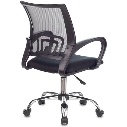 Кресло для персонала Бюрократ "CH-695NLTSL", сетка, ткань, металл, черный - 4