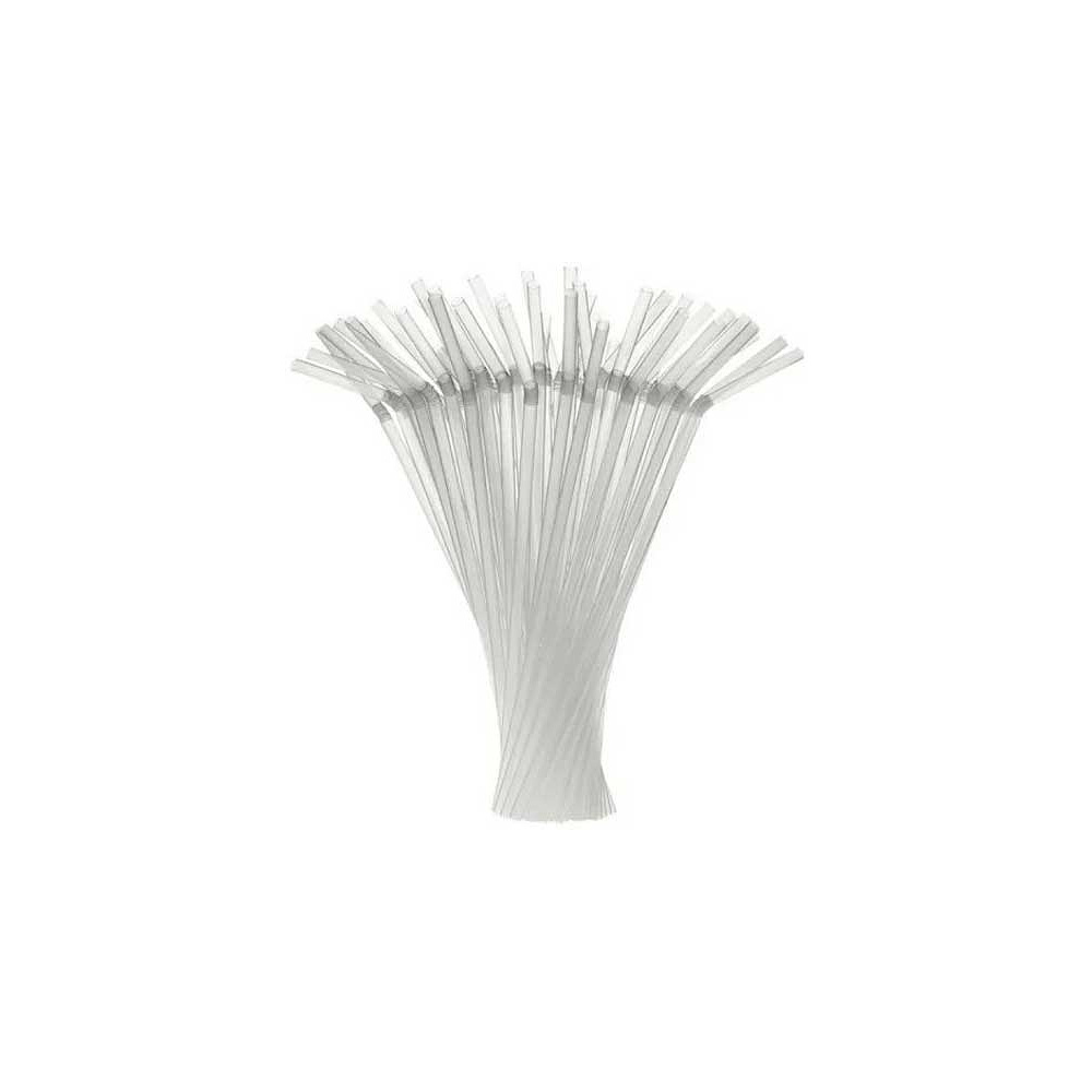Трубочки для коктейля с гофрой, 210x5 мм, 250 шт, прозрачные