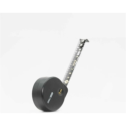 Рулетка Deli HS EHT8519, 5 м х 19 мм, Soft Touch, черный - 3