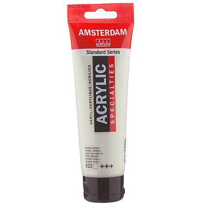Краска акриловая "Amsterdam", 822 перламутровый зеленый, 120 мл, туба