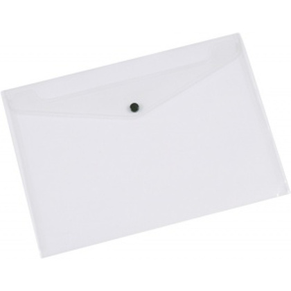 Папка конверт на кнопке "Q-Connect", А3, прозрачный