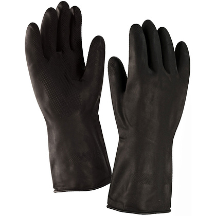 Перчатки кислотощелочестойкие, тип 2, К80 Щ40, р-р 9, черный