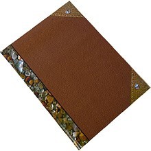 Книга канцелярская "Камешки", А4, 96 листов, клетка, коричневый