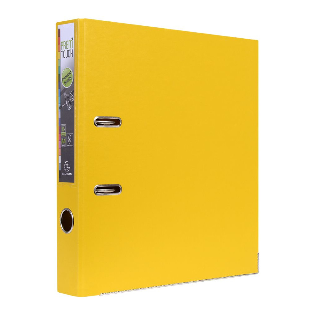 Папка-регистратор "Exacompta", A4, 50 мм, ПВХ, желтый