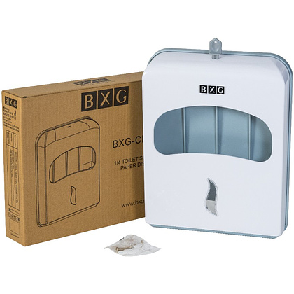 Диспенсер BXG-CD-8019 для бумажных покрытий на унитаз, белый - 2