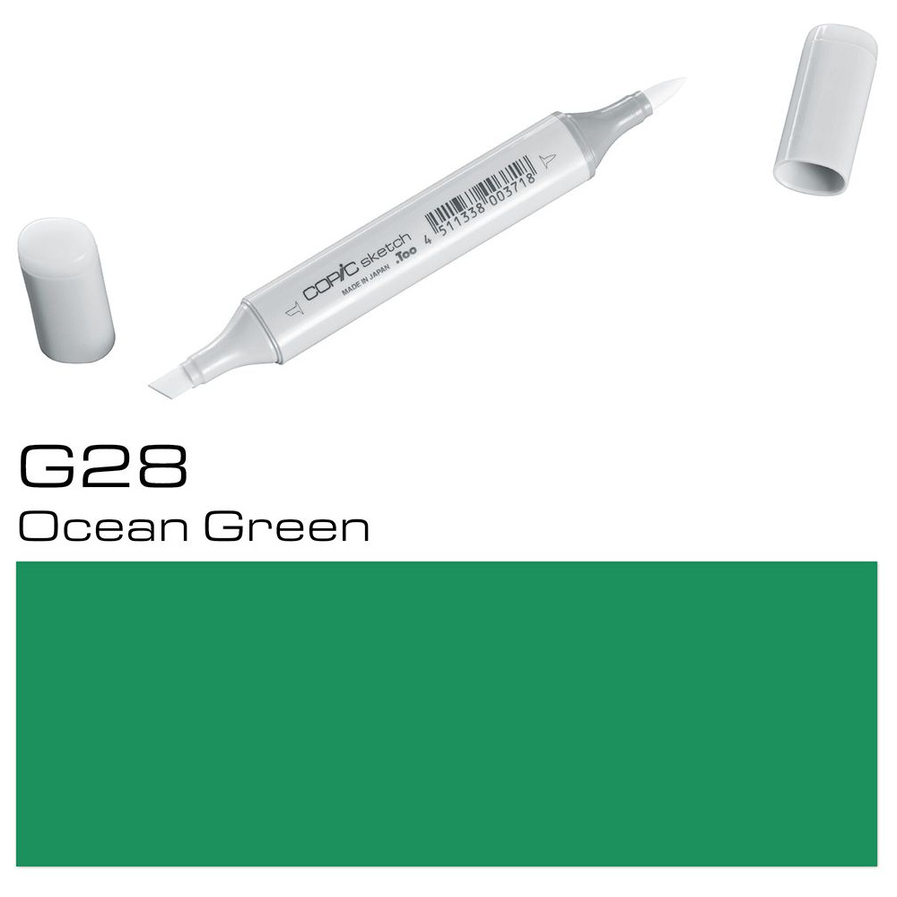 Маркер перманентный "Copic Sketch", G-28 зеленый океан