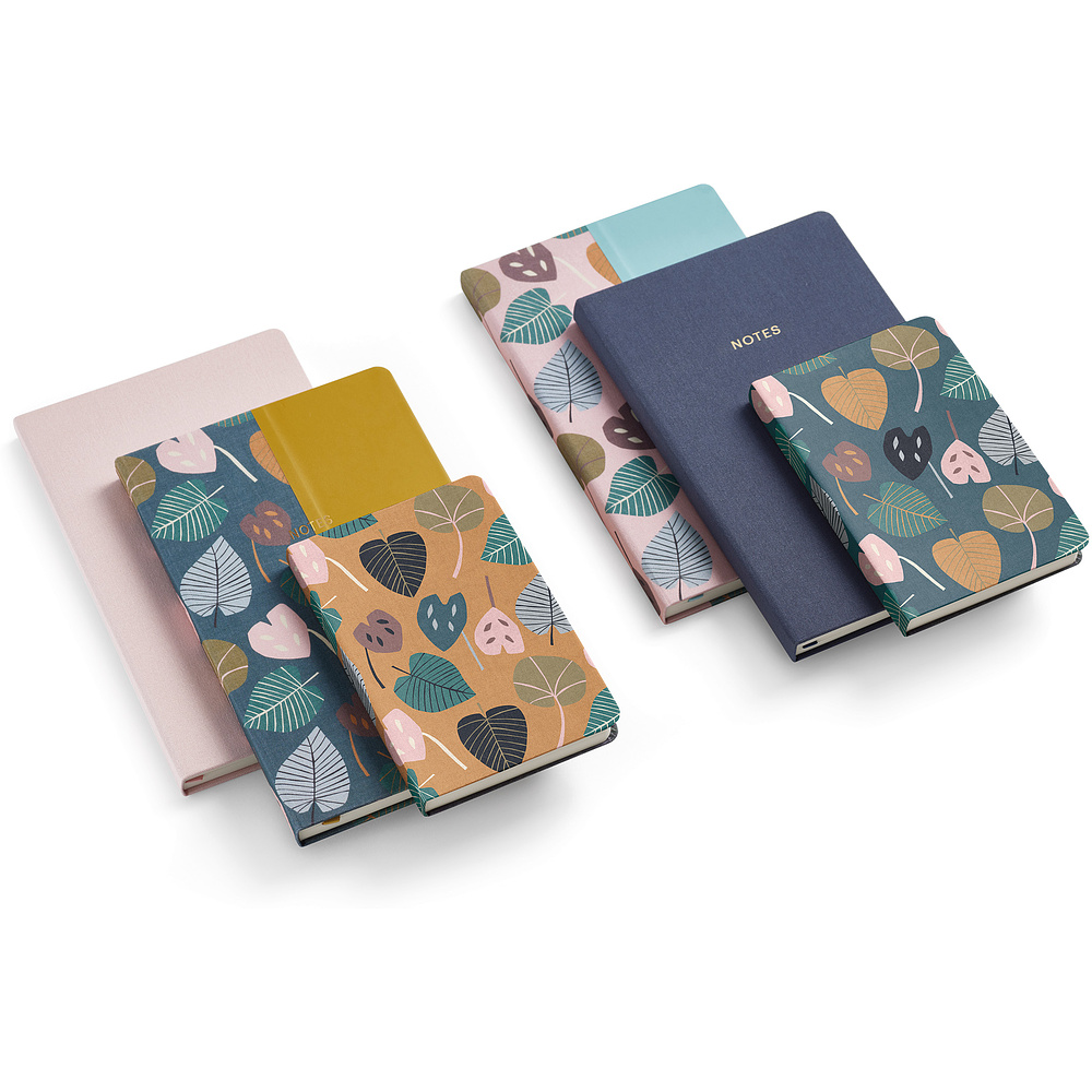 Блокнот Miquelrius "Autumn Leaves Pink-Blue", А5, 96 листов, в точку, розовый, голубой - 5