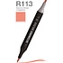 Маркер перманентный двусторонний "Sketchmarker Brush", R113 красное яблоко в карамели