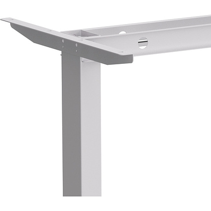 Стол с электроприводом WellDesk Basic 1300x675х18 белый/дуб канзас коричневый (9191460+9072451) - 4