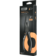 Длинногубцы Deli HS EHT2106, 160 мм, Soft Touch, черный