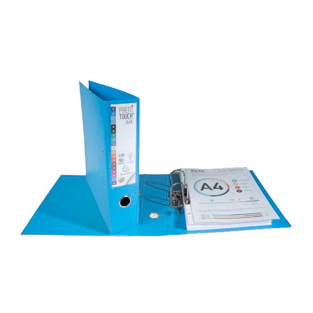 Папка-регистратор "Exacompta", A4, 80 мм, ПВХ, голубой - 4