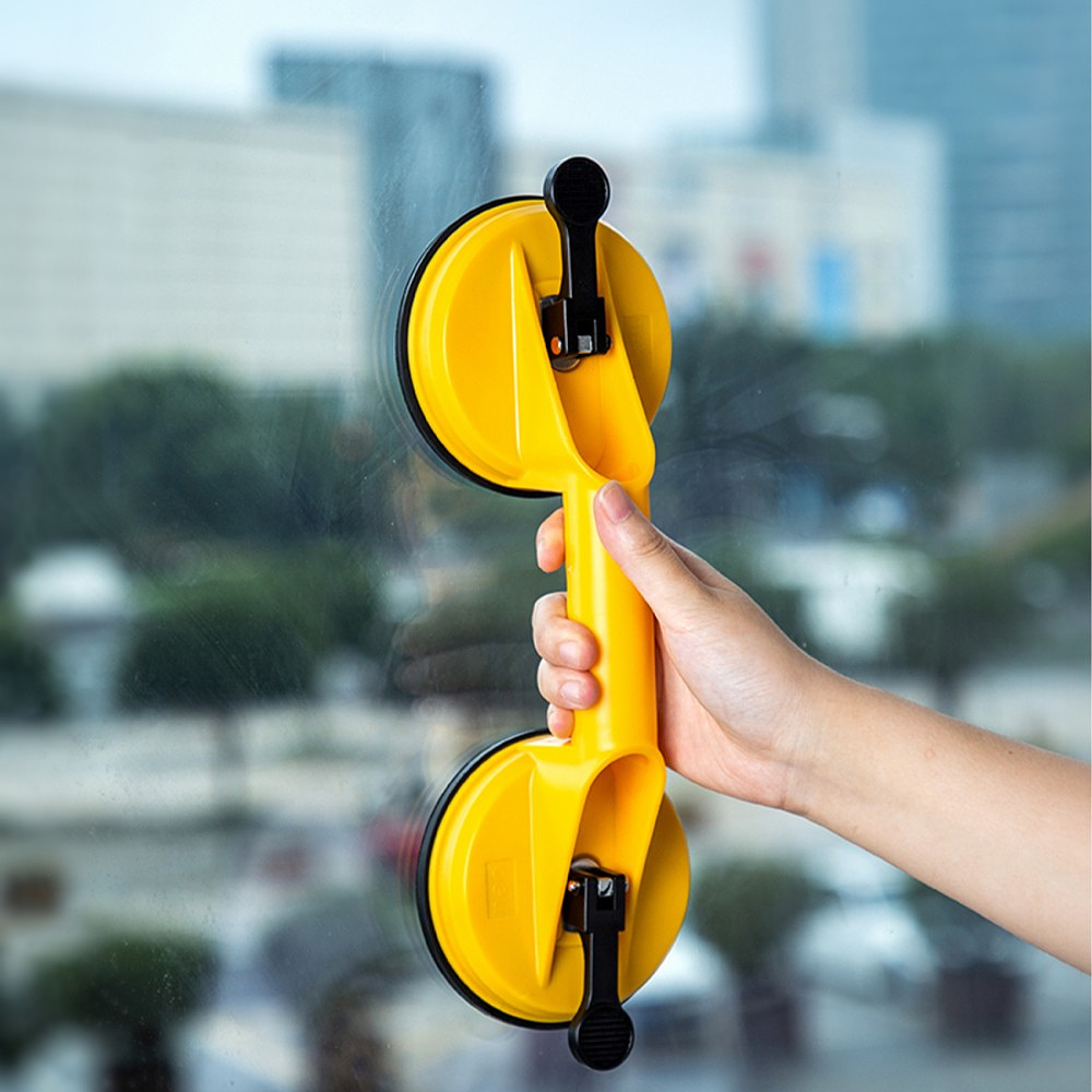 Стеклодомкрат Deli YS EDL-XP22, двойной, до 80 кг, желтый - 10