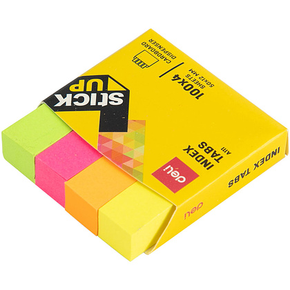 Закладки бумажные клейкие "Deli", 50x12 мм, 400 шт, ассорти - 2