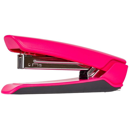 Скобосшиватель "Nowa-10/S", №10, 15 листов, розовый