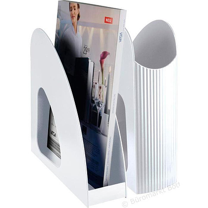 Модуль для бумаги вертикальный "Twin",  белый - 3