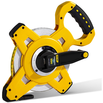 Мерная лента Deli YS DL98050B, 50 м х 12,5 мм, открытый корпус, желтый, черный