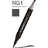 Маркер перманентный двусторонний "Sketchmarker Brush", NG1 нейтральный серый 1