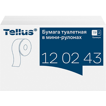 Бумага туалетная Tellus Премиум TP2, в мини-рулонах, 170 м, 2 слоя - 3