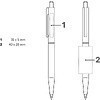 Ручка шариковая автоматическая "Point metal", 1.0 мм, синий, стерж. синий - 3