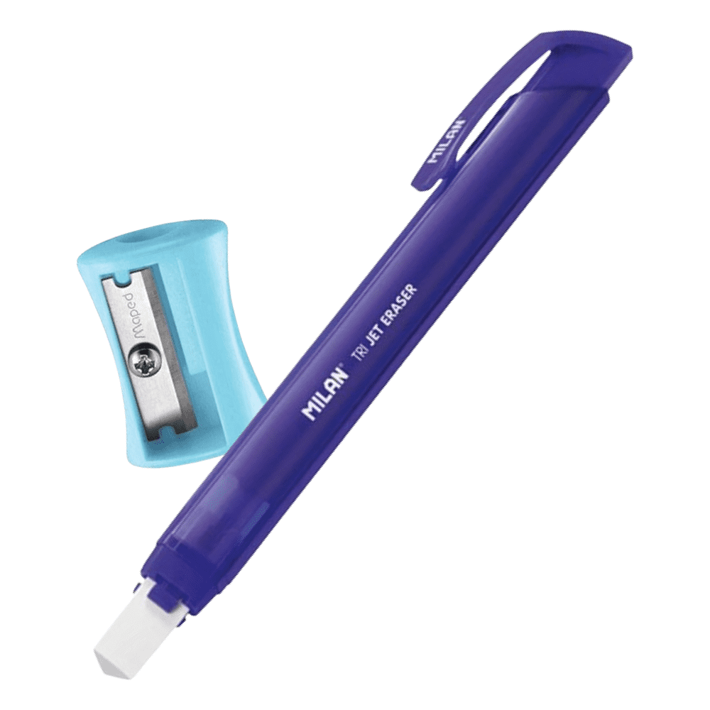 Набор ластик Milan "Acid" + точилка Maped "Vivo Classic"