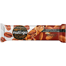 Батончик "Nut & Go", 36 г, миндальный с пеканом, карамелью, морской солью