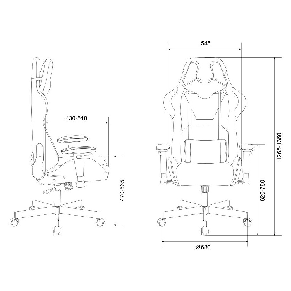 Кресло игровое Бюрократ VIKING KNIGHT Light-10, ткань, металл, темно-коричневый  - 16