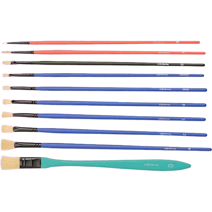 Набор кистей для рисования Himi "Miya Little Bird", микс, 10 шт, розовый - 3