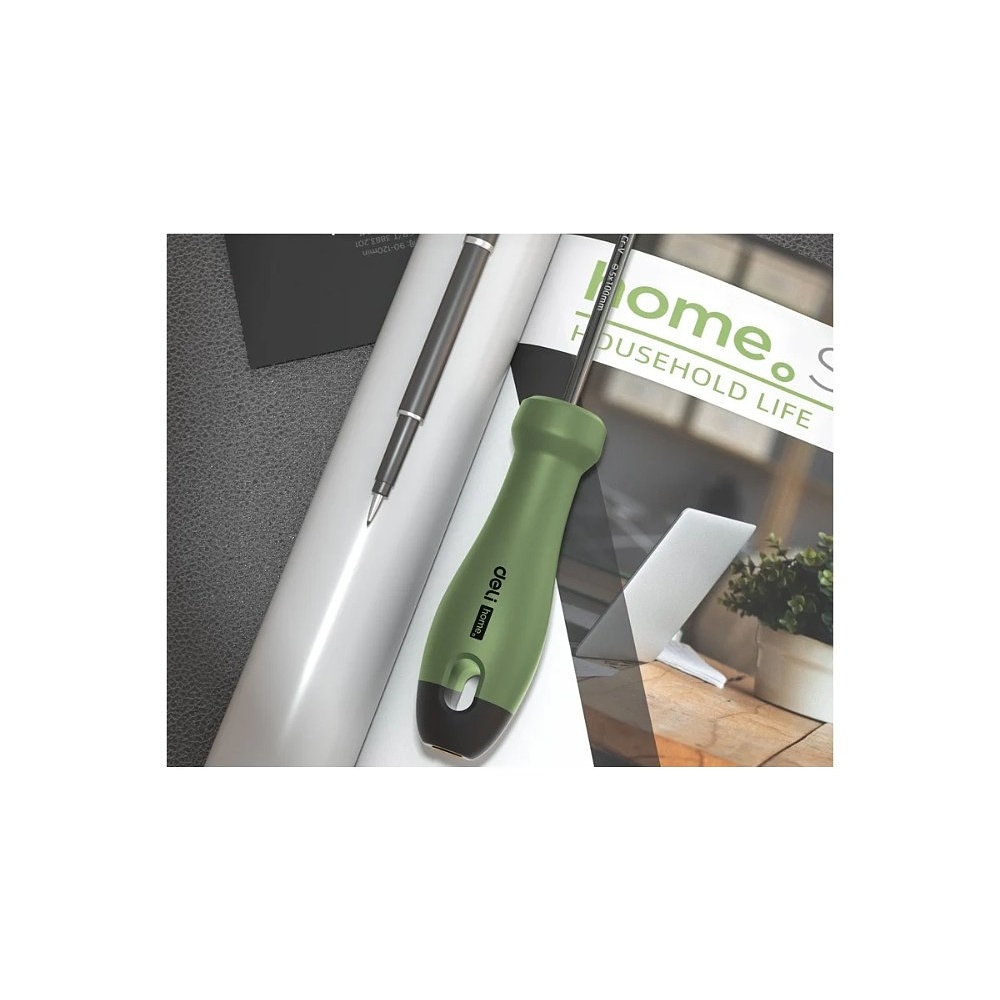 Набор ручного инструмента Deli HS EHT0006L, 6 предметов, Soft Touch, зеленый - 12