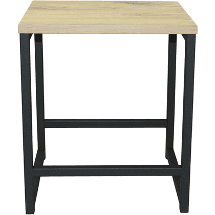 Табурет RION ALLERD, металл, ЛДСП, черный муар, Дуб Нокс - 2