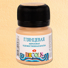 Краска акриловая глянцевая "Декола", 235 телесная, 20 мл., банка