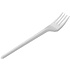 Пластиковая вилка одноразовая, 16.5 см, 100 шт./упак, белый