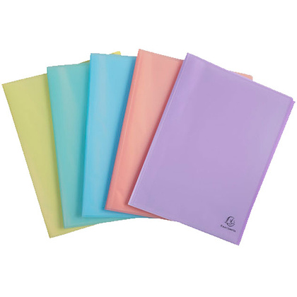 Папка c файлами "Chromaline Pastel", 40 карманов, ассорти