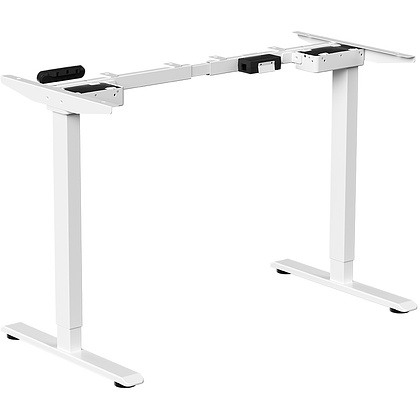 Стол с электроприводом WellDesk Prime 1300x675х18 белый/дуб канзас коричневый (9191462+9072451) - 5