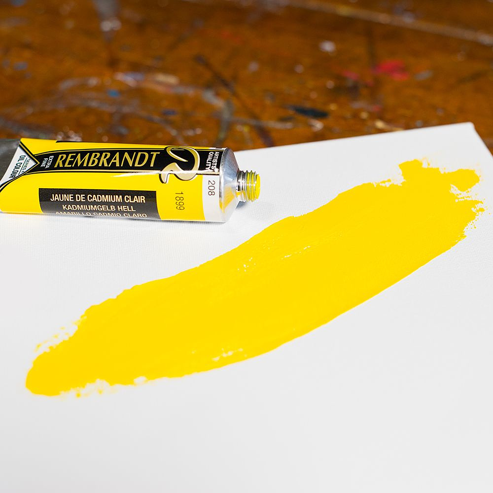 Краски масляные "Rembrandt", 208 кадмий желтый светлый, 15 мл, туба - 3