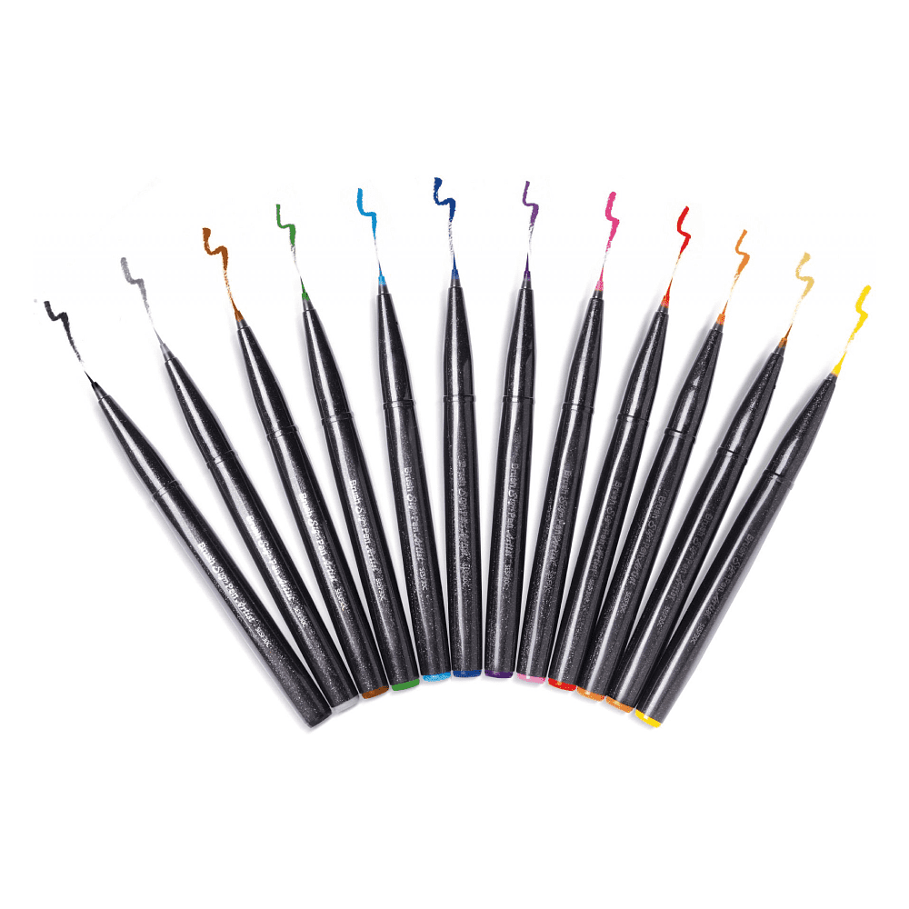 Маркер-кисть "Brush Sign pen Artist", 4 шт - 3