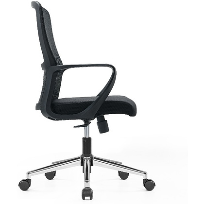 Кресло компьютерное SitZone U-069B, сетка, ткань, черный - 3