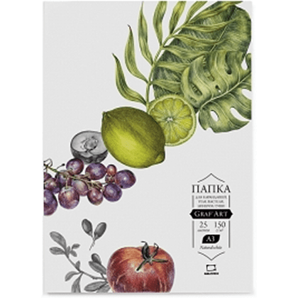 Блок бумаги для сухих техник "GrafArt", А4, 150 г/м2, 25 листов