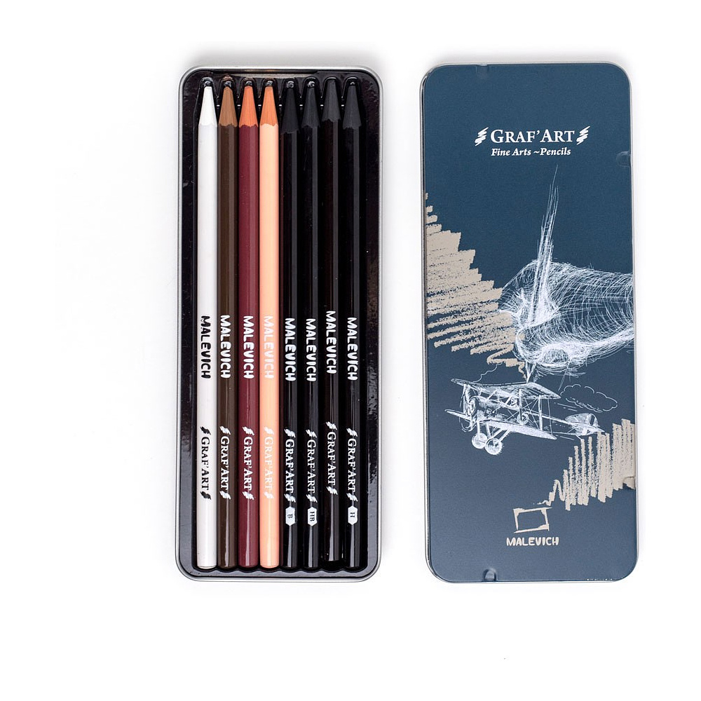 Набор графических материалов "Малевичъ", 8 шт.